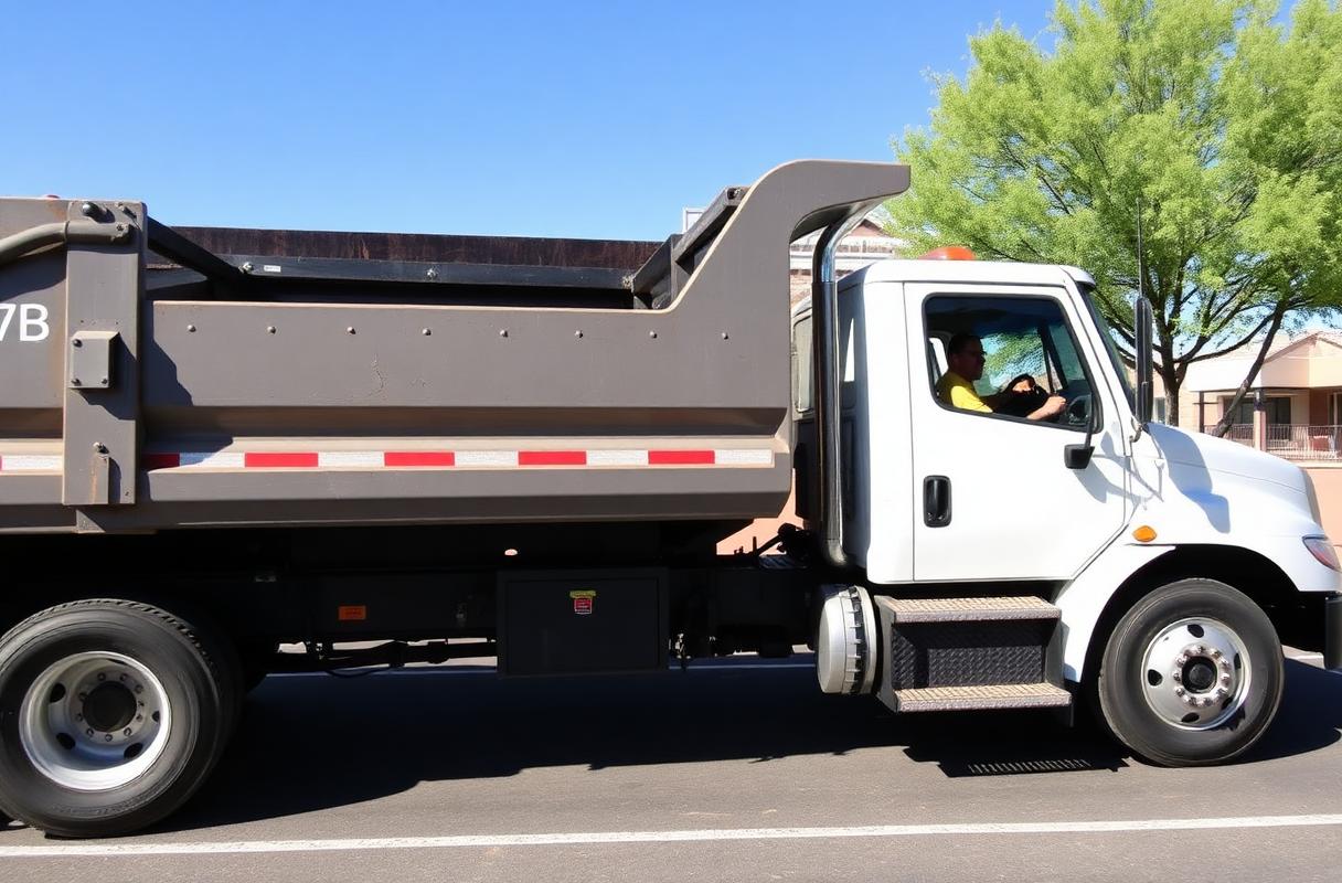 Jamesionyes dumpster delivery truck